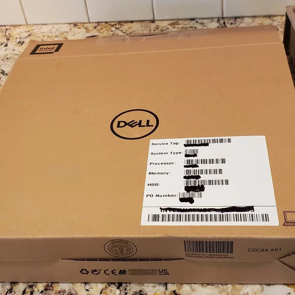 LOT of 2 Laptop Protective Shipping Packaging with Boxes 15x13x3 & Dell 15x11x4